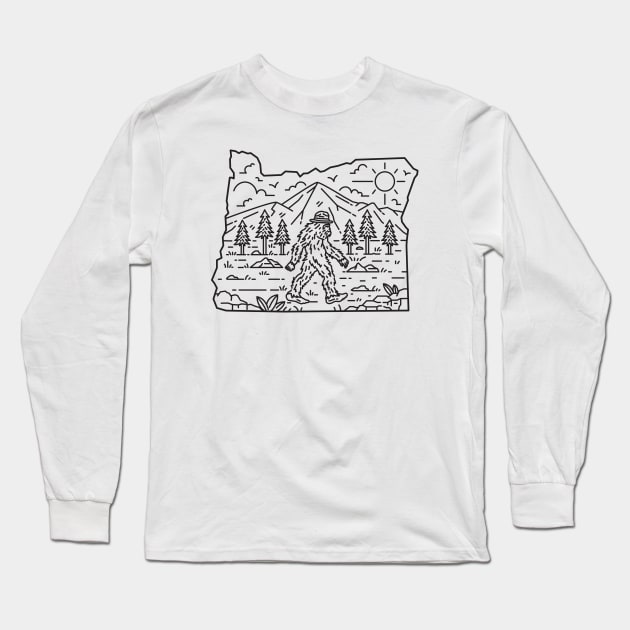 Big Foot Long Sleeve T-Shirt by Gooutside Studio